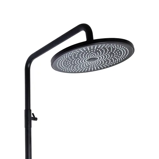 Душова система універсальна Qtap Slavonice на три споживача (з виливом) QTSLA111BLM45906 Black matt, Чорний матовий - фото 5