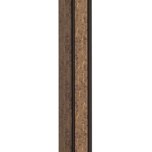 Рейка декоративная Wall Sticker PS 2900х120х12 мм Коричневый с золотыми прожилками SW-00001749 - фото 4