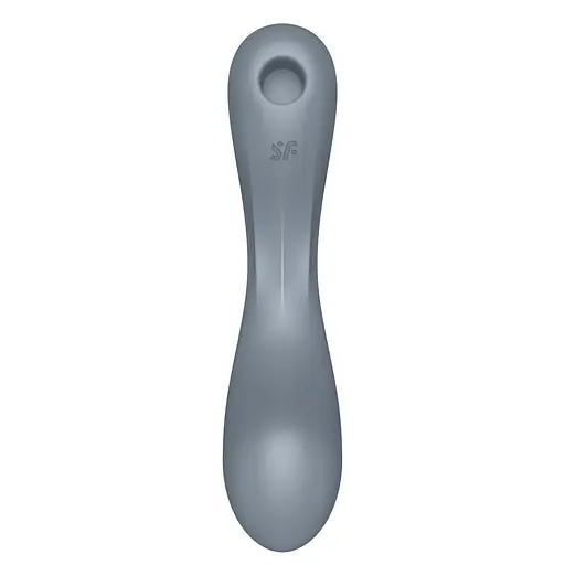 Вакуумний стимулятор клітора з вібрацією Satisfyer Curvy Trinity 1 сірий - фото 4