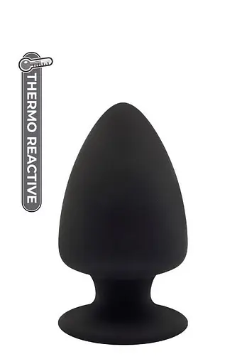 Анальна пробка Cheeky Love Premium Silicone Plug M 11 см (чорний) - фото 5