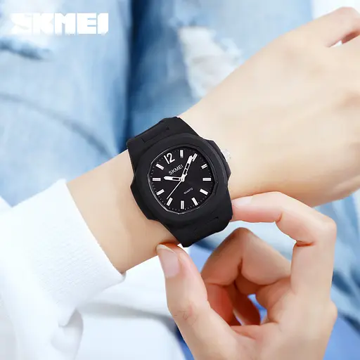 Наручний годинник чоловічий Skmei 1717 Black, 1717BK (18408) - фото 5