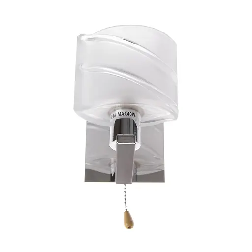 Бра Brille BR-589W/1E14 настінне накладне з вимикачем класичне CH+W - фото 2