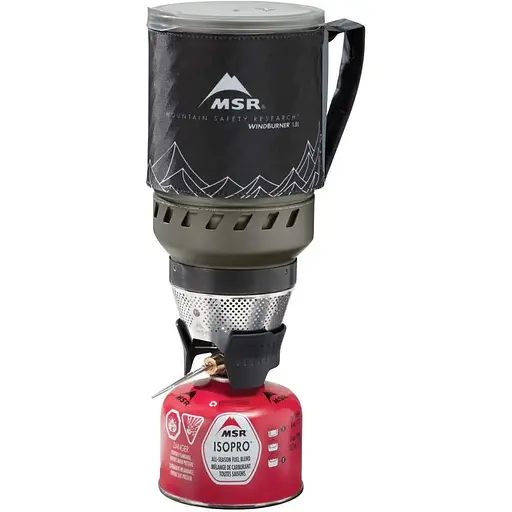 Система приготовления пищи MSR Wind Burner 1.0L Stove System Черный (1004-06464)