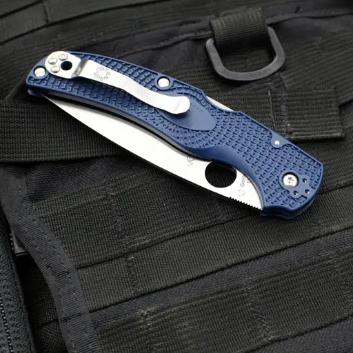 Нож Spyderco Native Chief Lightweight CPM S110V FRN Dark Blue - фото 5