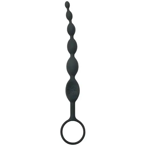 Анальний ланцюжок Fifty Shades of Grey Silicone Anal Beads 25.4 см (чорний)