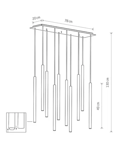Підвісний світильник Nowodvorski 8922 Laser - фото 2