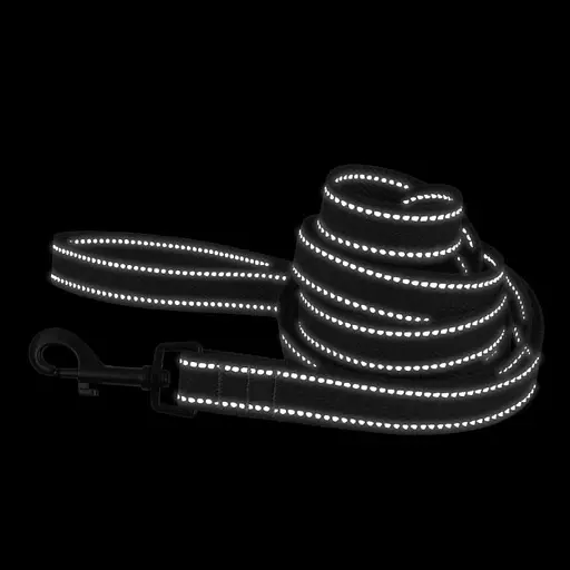 Поводок для собак Barksi Сotton с карабином квадратное ушко 200x2 см графит - фото 6