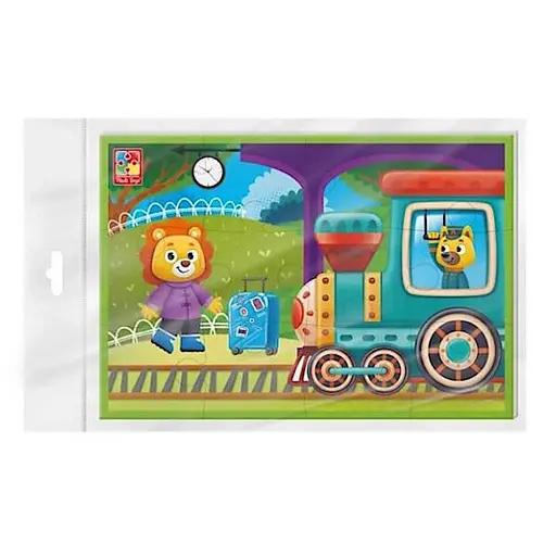 Детские развивающие мягкие пазлы Поезд VT1104-22 А5