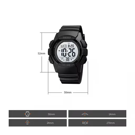 Детские спортивные часы Skmei 1771 (с белым цифербатом) - фото 8