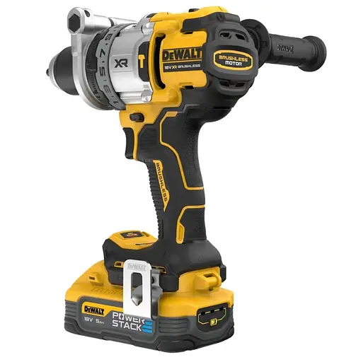 Дриль-шурупокрут акумуляторний DeWalt безщітковий ударний с АКБ та ЗП (DCD1007H2T) - фото 5