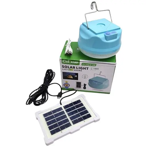 Фонарь аккумуляторная лампа CcLamp RB-CL023В LED 3 режима работы солнечная панель 50 Вт - фото 2