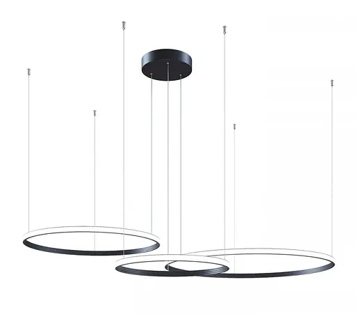 Світильник підвісний Kloodi KD-RG MULTI UP 600 800 1000 144W 4К BK - фото 1