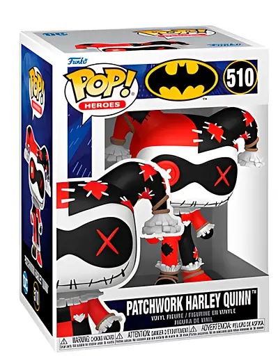 Коллекционная фигурка Funko Pop Харли Квинн DC Patchwork Harley Quinn 10 см FP DC HQ 510 - фото 3