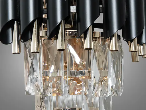 Хрустальный настенный светильник в спальню, 2 лампы - фото 4