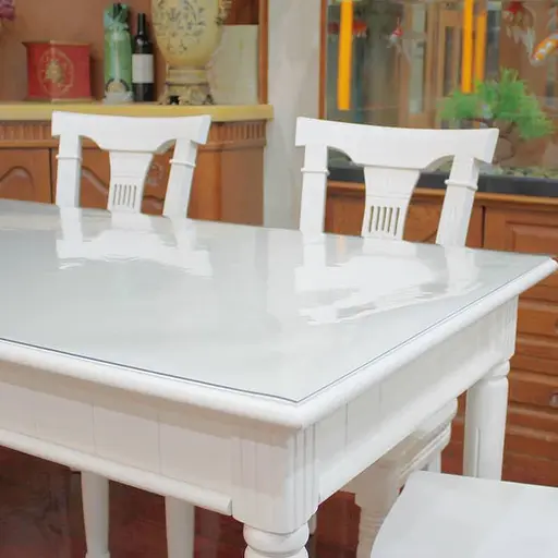 М'яке скло силіконова скатертину на стіл Soft Glass Захист для меблів (3.7х1.2 м) товщина - 2,0 мм Прозоре - фото 4