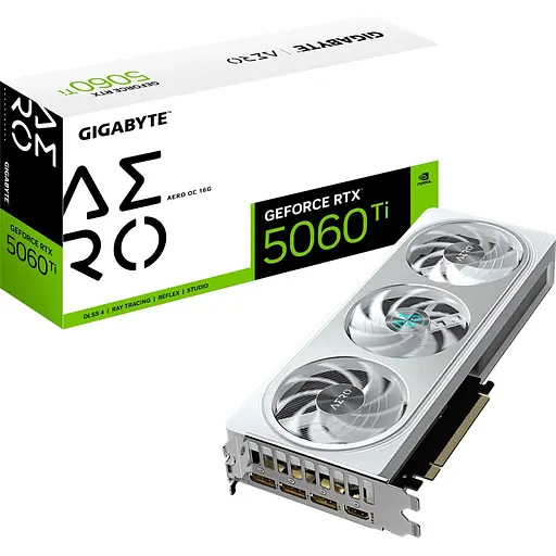 Відеокарта Gigabyte GeForce RTX 5060 Ti AERO OC 16G (GV-N506TAERO OC-16GD) UA [133850]
