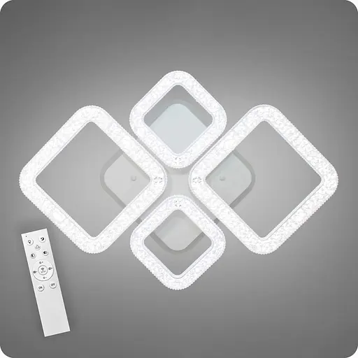 Люстра світлодіодна 517 Light 3color з пультом 104Вт Білий (01842) - фото 1