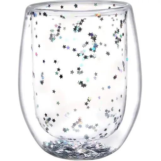 Набір склянок Vittora STAR SILVER з подвійним дном 350 мл 2 шт,  VT-5409-350 (141391)