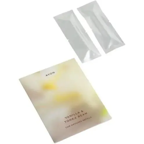 Набір змінних наповнювачів для автомобільного аромодифузора Avon Ваніль та Боби тонка (2 шт.) - фото 1