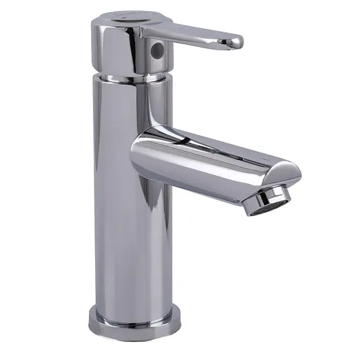 Смеситель для умывальника DOMINO ELLIPSE DCC-101 латунный с боковой ручкой для ванной и кухни удобный и надежный