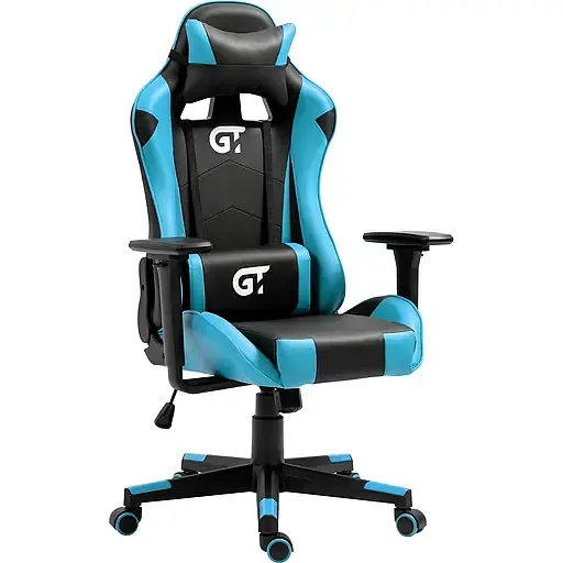 Геймерское детское кресло GT Racer черное с синим (X-5934-B Kids Black/Blue) - фото 1