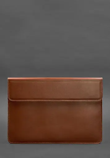 Шкіряний чохол-конверт BlankNote на магнітах для MacBook 14 Світло-коричневий - фото 2