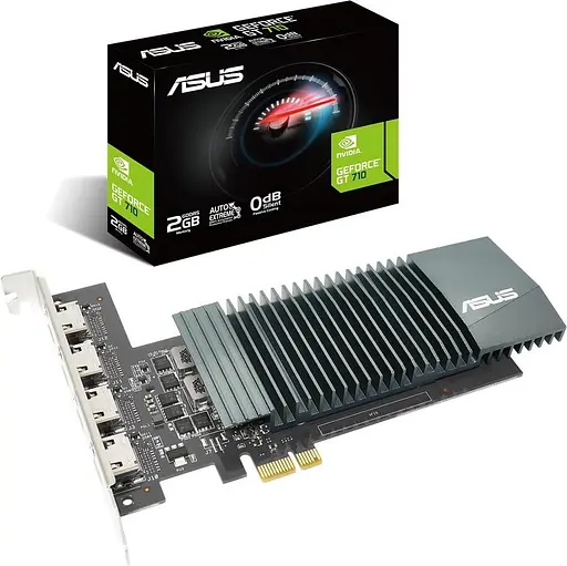 Видеокарта ASUS GT 710 2Gb (GT710-4H-SL-2GD5) (GDDR5, 64 bit, PCI-E 2.0 x16) Б/у - фото 4