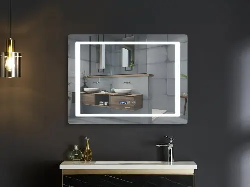 Дзеркало Mixxus Style MR03-90x70 (годинник, LED-підсвічування, антизапотівання) (MI6007) - фото 3