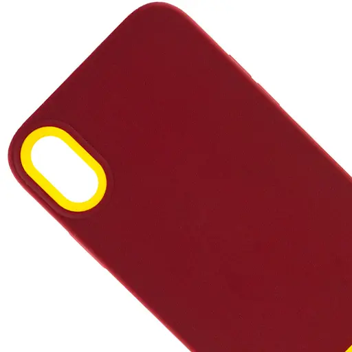 Чохол Epik TPU+PC Bichromatic для Apple iPhone X/XS 5.8 Brown burgundy/Yellow - фото 2