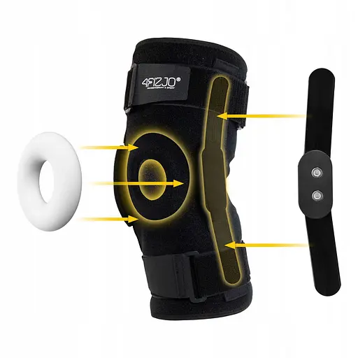 Фіксатор (бандаж) для коліна 4FIZJO шарнірний 1 шт 4FJ0474 Size XL (P-5907739317636) - фото 14