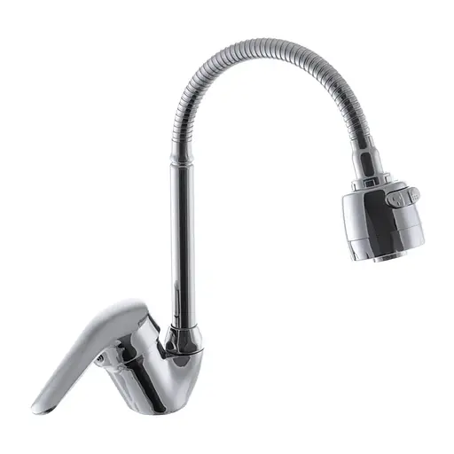 Смеситель для кухни G-Ferro Matrix 777 с гибким изливом GF1007 Хром - фото 1