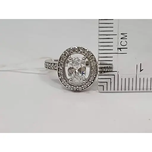 Срібне кільце Silvex 925 з фіанітами. КК2Ф/382 16,5 - фото 5