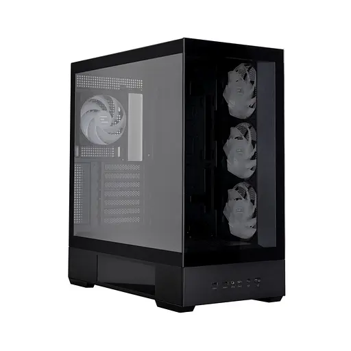 Zalman Корпус P40 DS без БЖ, 2xUSB3.0, 1x Type C, 3x120мм ARGB Reverse, 1x120мм ARGB, VGA 420мм, LCS ready, TG Side/Front Panel, Display, ATX, чорний - фото 3