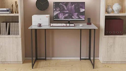 Компьютерный стол Ferrum-decor Ханна 75x140x60 черный ДСП Белый 16мм (FRD-103491) - фото 4