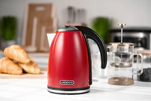 Ardesto Электрочайник EKL-F340R 1.7 л 2200 Вт strix контроль нерж. сталь красный - фото 2