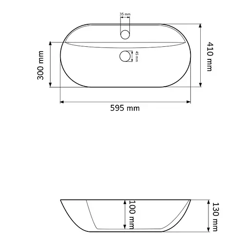 Умивальник VBI Terni lava накладний VBI-011805, Мармур - фото 4