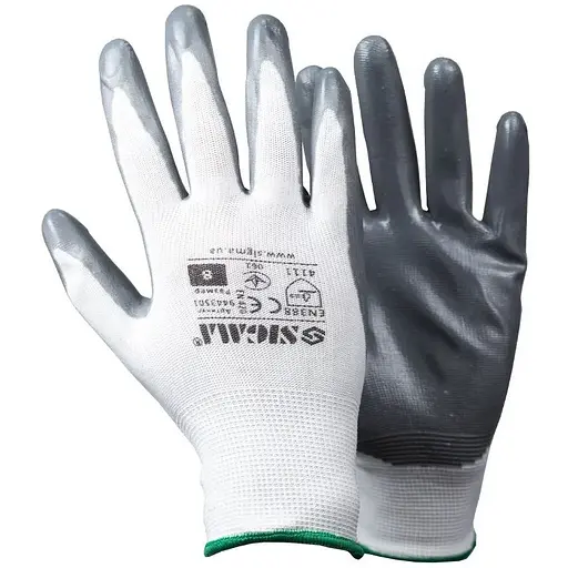 Рукавички трикотажні Sigma з частковим нітриловим покриттям 9443501 - фото 1