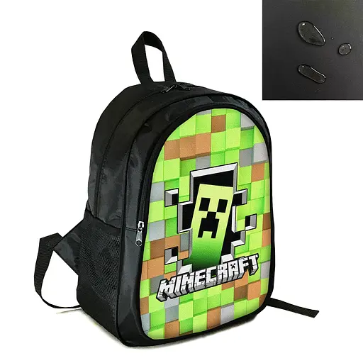 Рюкзак городской/школьный 38×28см с принтом Minecraft Крипер детский, подростковый, спортивный (4160)