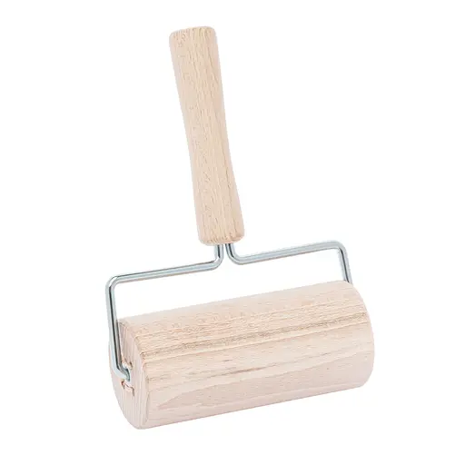 Валик ролик дерев'яний для розкочування тіста 19 см, Woodly Коричневий 86357 - фото 3