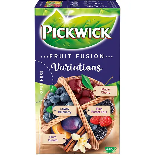 Фруктово-трав'яний чай асорті Pickwick Fruit fusion 37.5 г (20 шт. х 1.8 г) - фото 3