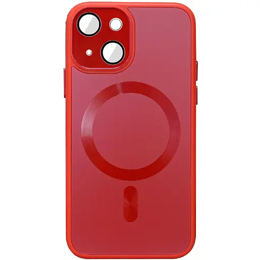 Чохол Epik TPU+Glass Sapphire Midnight with MagSafe для Apple iPhone 14, 6.1 Червоний/Red
