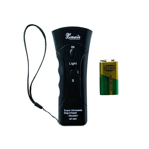 Відлякувач собак MT-651E ультразвуковий відлякувач тварини з кроною Black (do052) - фото 2