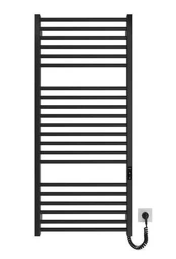 Електрична рушникосушарка HF Derby 1170x530 black matte 6.1.0404.06.BM, Чорний матовий, універсальне (коннектор), Електронний - фото 2