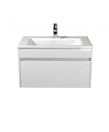 Тумба Мойдодир Prime 70-А з умивальником Amalfi 70 підвісна Білий - фото 7