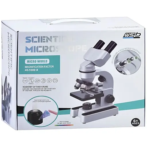 Оптичний прилад W5806A мікроскоп із LED-підсвічуванням та збільшенням 40X–1600X - фото 2