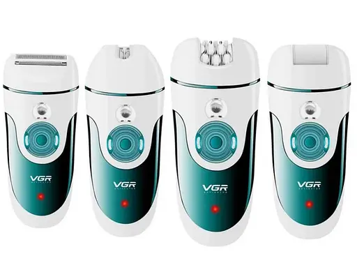 Эпилятор женский аккумуляторный VGR V-700 (4 насадки) - фото 7