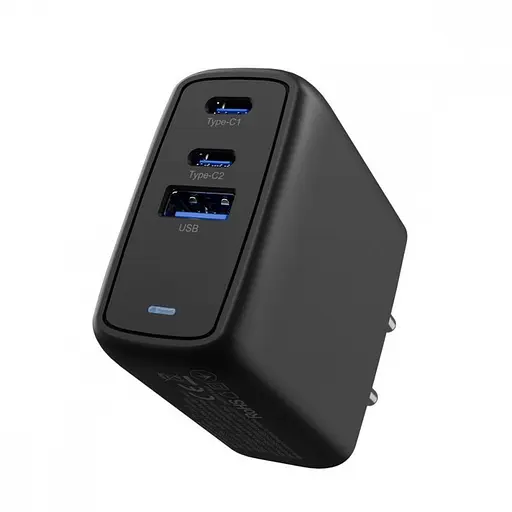 Зарядний пристрій Proove Shot GaN 67 W (2 Type-C + 1 USB) чорний (WCSG67120001) - фото 6