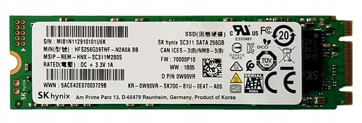 Накопитель SSD Hynix m.2 NVMe 256Gb SC311 240 250 (HFS256G39TNF-N2A0A) Б/у - фото 1