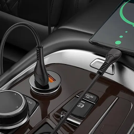 Адаптер и автомобильный HOCO NZ1 Developer Type-C 36W черные - фото 4