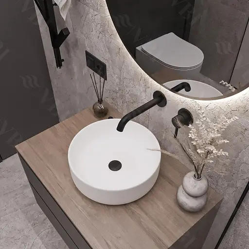 Умивальник VBI Prato white накладний VBI-011400, Білий - фото 1